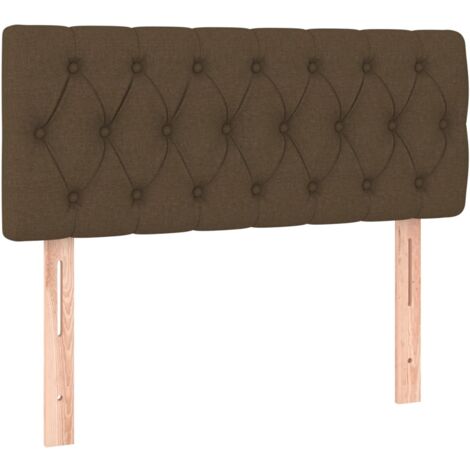 Testiera letto accessorio arredo camera da letto 100 x 7 x 78/88 cm tessuto testa di moro TDL0203133