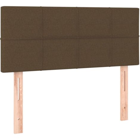 Testiera letto accessorio arredo camera da letto 90 x 5 x 78/88 cm tessuto testa di moro TDL0203123