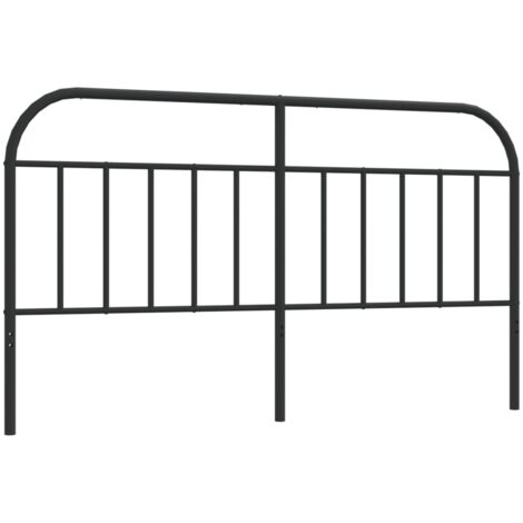 Testiera letto accessorio mobili camera da letto 160 cm metallo nero TDL0202427
