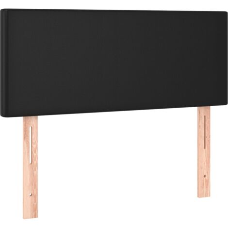 Testiera letto accessorio mobili camera da letto 90 x 5 x 78/88 cm nero sintetico TDL0202082