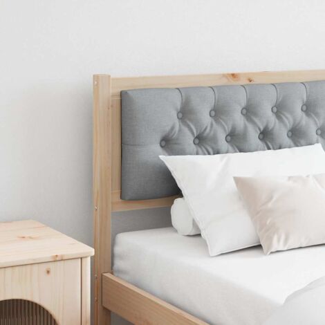 Testiera Marrone e grigio chiaro 160 cm Legno di pino massello vidaXL