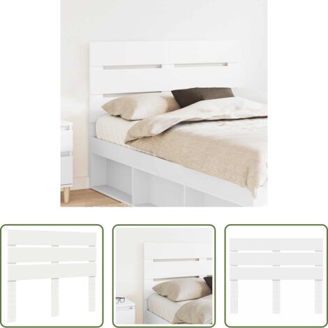 Testiera moderna -  Testiera Bianco 120 cm Legno multistrato