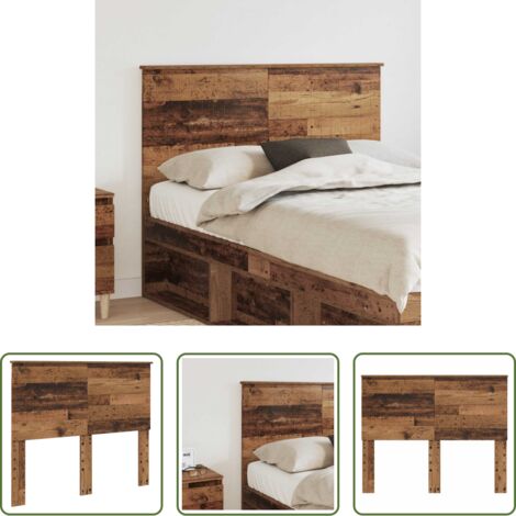 Testiera moderna -  Testiera con testiera Legno vecchio 120 cm Legno multistrato