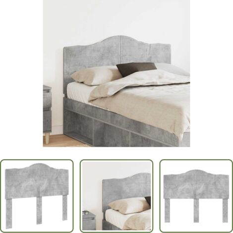 Testiera moderna -  Testiera Grigio cemento 120 cm Legno multistrato