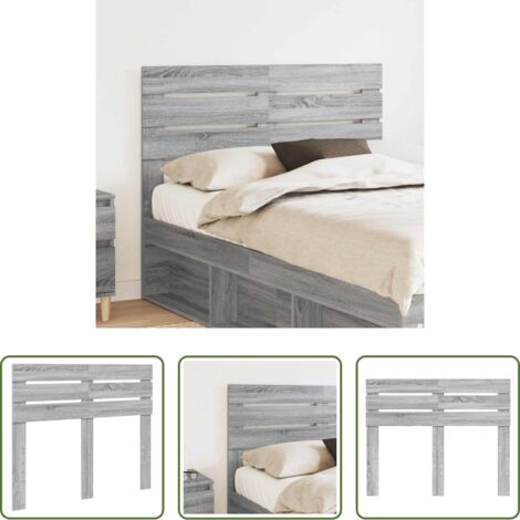 Testiera moderna -  Testiera Grigio Sonoma 120 cm Legno multistrato
