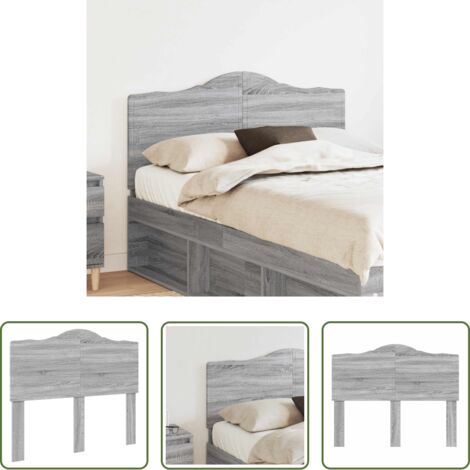 Testiera moderna -  Testiera Grigio Sonoma 120 cm Legno multistrato