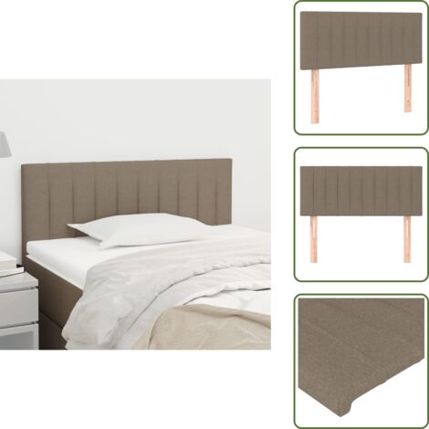 Testiera Moderna  Testiera per Letto  Tortora 90x5x78/88 cm in Tessuto ITD28875