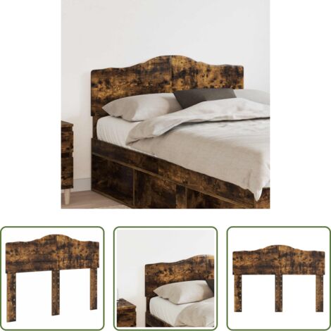 Testiera moderna -  Testiera Rovere fumé 120 cm Legno multistrato