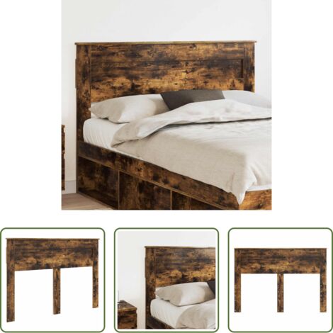 Testiera moderna -  Testiera Rovere fumé 140 cm Legno multistrato