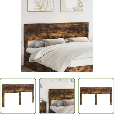 Testiera moderna -  Testiera Rovere fumé 180 cm Legno multistrato