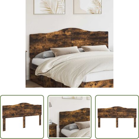 Testiera moderna -  Testiera Rovere fumé 180 cm Legno multistrato