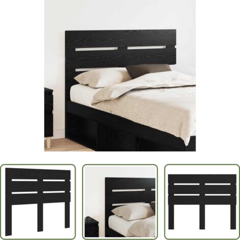 Testiera moderna -  Testiera Rovere Nero 120 cm Legno multistrato