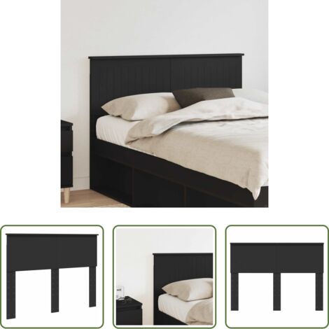 Testiera moderna -  Testiera Rovere Nero 120 cm Legno multistrato