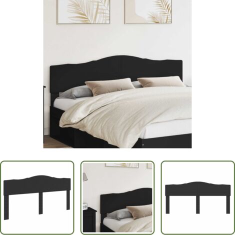 Testiera moderna -  Testiera Rovere Nero 180 cm Legno multistrato