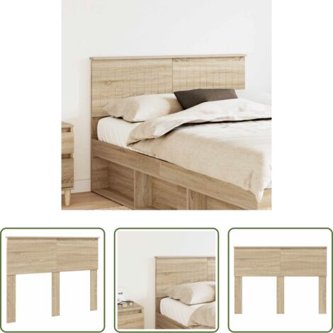 Testiera moderna -  Testiera Rovere Sonoma 120 cm Legno multistrato