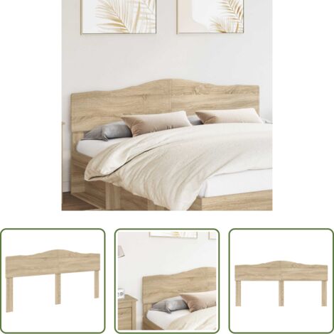 Testiera moderna -  Testiera Rovere Sonoma 180 cm Legno multistrato