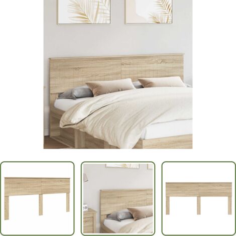 Testiera moderna -  Testiera Rovere Sonoma 180 cm Legno multistrato