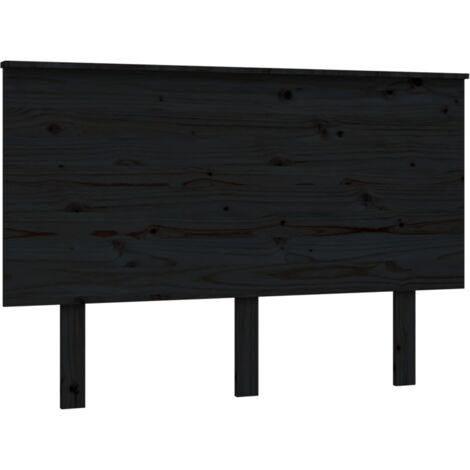 Testiera per dormire accessorio per camera da letto 124 x 6 x 82,5 cm in legno di pino nero TDL0202348