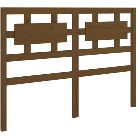 Testiera per dormire accessorio per camera da letto 125,5 x 4 x 100 cm in legno massello marrone chiaro TDL0203080