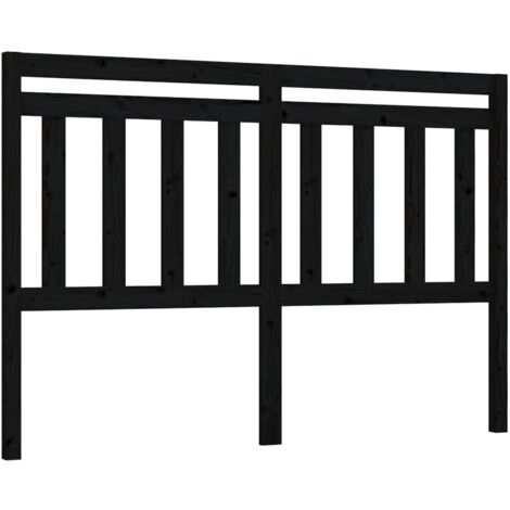 Testiera per dormire accessorio per camera da letto 126 x 4 x 100 cm in legno di pino nero TDL0202325