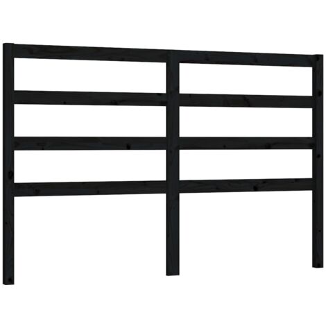Testiera per dormire accessorio per camera da letto 146 x 4 x 100 cm in legno di pino nero TDL0202282