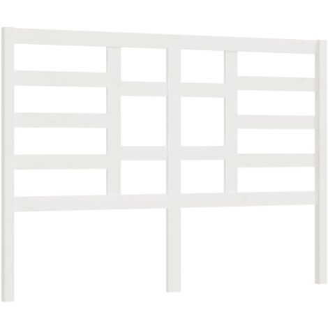 Testiera per dormire accessorio per camera da letto 146 x 4 x 104 cm in legno di pino bianco TDL0203849
