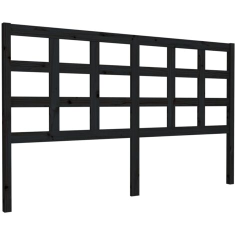Testiera per dormire accessorio per camera da letto 165,5 x 4 x 100 cm in legno di pino nero TDL0202223