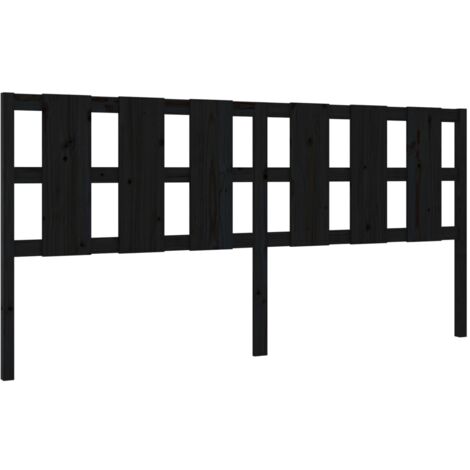 Testiera per dormire accessorio per camera da letto 205,5 x 4 x 100 cm in legno di pino nero TDL0202156