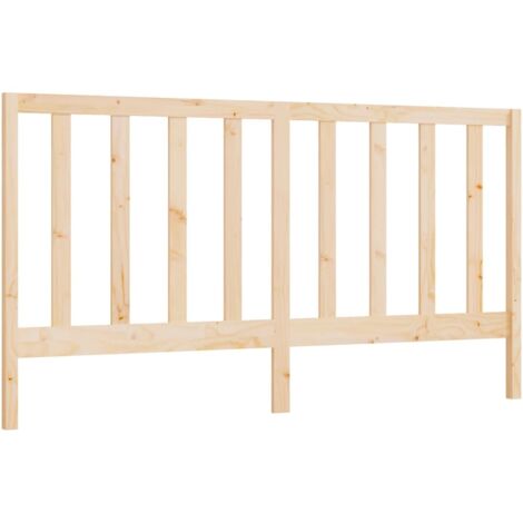 Testiera per dormire accessorio per camera da letto 206 x 4 x 100 cm in legno di pino massiccio TDL0206084