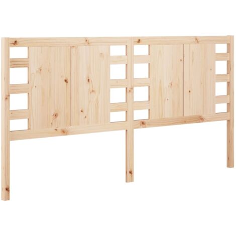 Testiera per dormire accessorio per camera da letto 206 x 4 x 100 cm in legno di pino massiccio TDL0206090