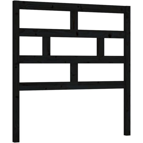Testiera per dormire accessorio per camera da letto 81 x 4 x 100 cm in legno di pino nero TDL0202094
