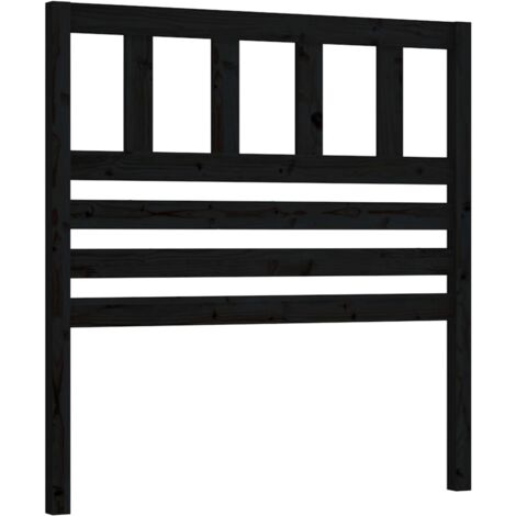 Testiera per dormire accessorio per camera da letto 81 x 4 x 100 cm in legno di pino nero TDL0202098