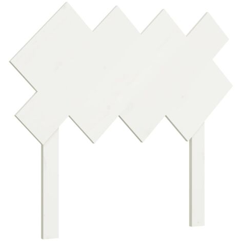 Testiera per dormire accessorio per camera da letto 92 x 3 x 81 cm legno bianco TDL0203672
