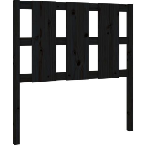 Testiera per dormire accessorio per camera da letto 95,5 x 4 x 100 cm in legno di pino nero TDL0202062