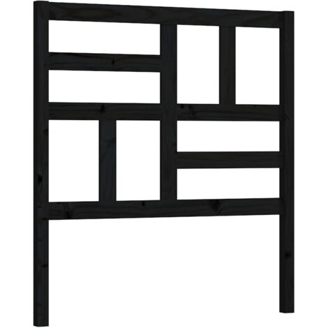 Testiera per dormire accessorio per camera da letto 96 x 4 x 104 cm in legno di pino nero TDL0202037
