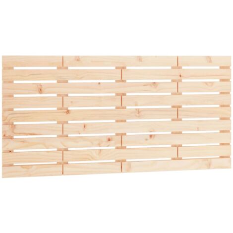 Testiera per dormire accessorio per camera da letto mobile da parete stile pallet 146 x 3 x 63 cm in legno di pino massiccio TDL0202775