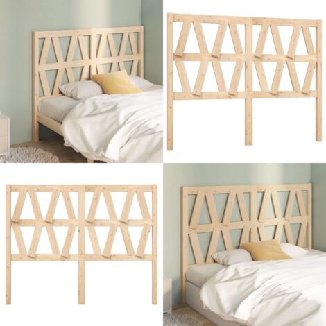 Testiera per Letto 141x4x100 cm in Legno Massello di Pino - Testiera in legno massello - Testiera per letto con design a doghe