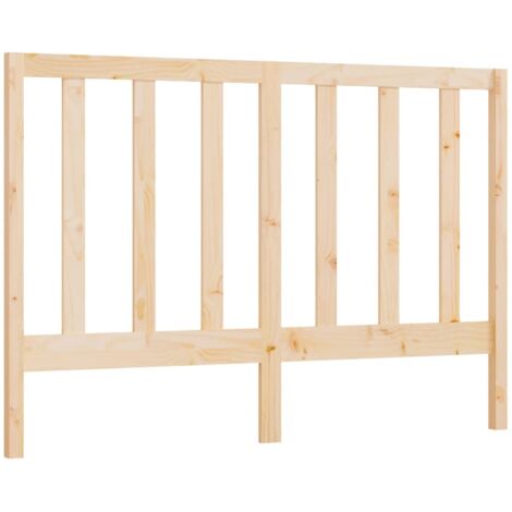 Testiera per Letto 141x4x100 cm in Legno Massello di Pino vidaXL