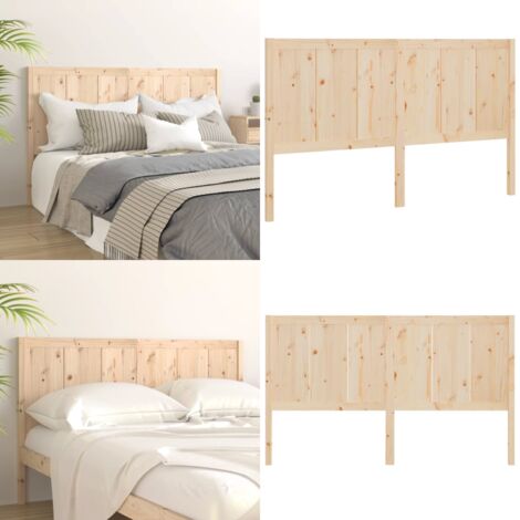 Testiera per Letto 155,5x4x100 cm in Legno Massello di Pino - Testiera per letto - Letto in legno