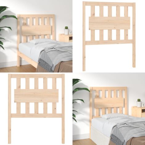 Testiera per Letto 80,5x4x100 cm in Legno Massello di Pino - Testiera in legno massello - Testiera in pino