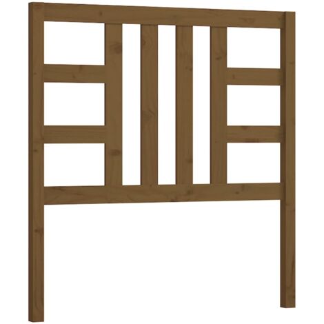 Testiera per Letto Ambra 106x4x100 cm in Legno Massello di Pino vidaXL
