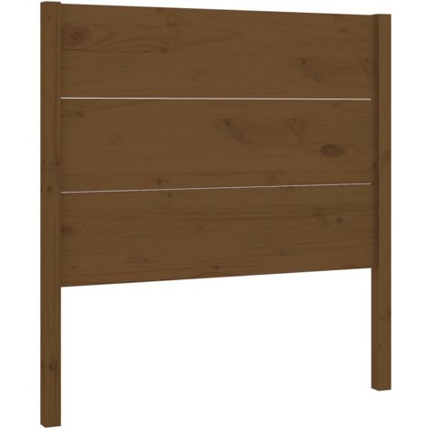 Testiera per Letto ambra 106x4x100 cm in Legno Massello di Pino vidaXL