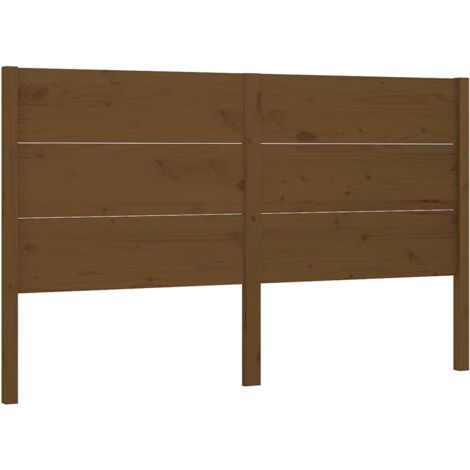 Testiera per Letto ambra 126x4x100 cm in Legno di Pino vidaXL