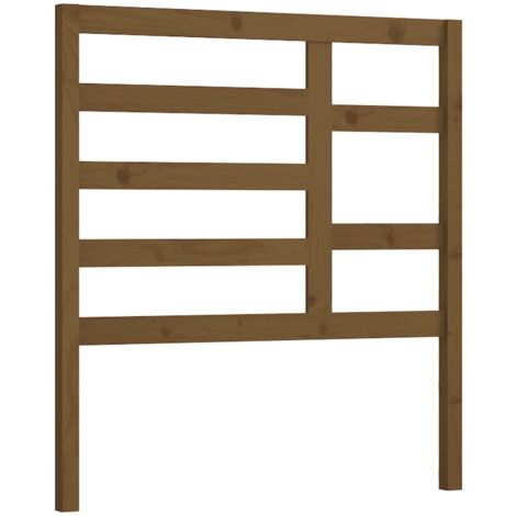 Testiera per Letto ambra 96x4x104 cm in Legno Massello di Pino vidaXL