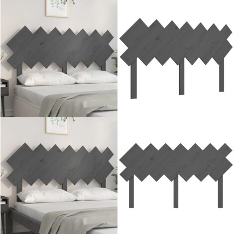 Testiera per Letto Bianca 151,5x3x81 cm Legno Massello di Pino - Testiera in legno massello - Testiera in pino