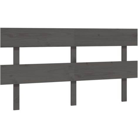 Testiera per Letto Bianca 154x3x81 cm Legno Massello di Pino vidaXL