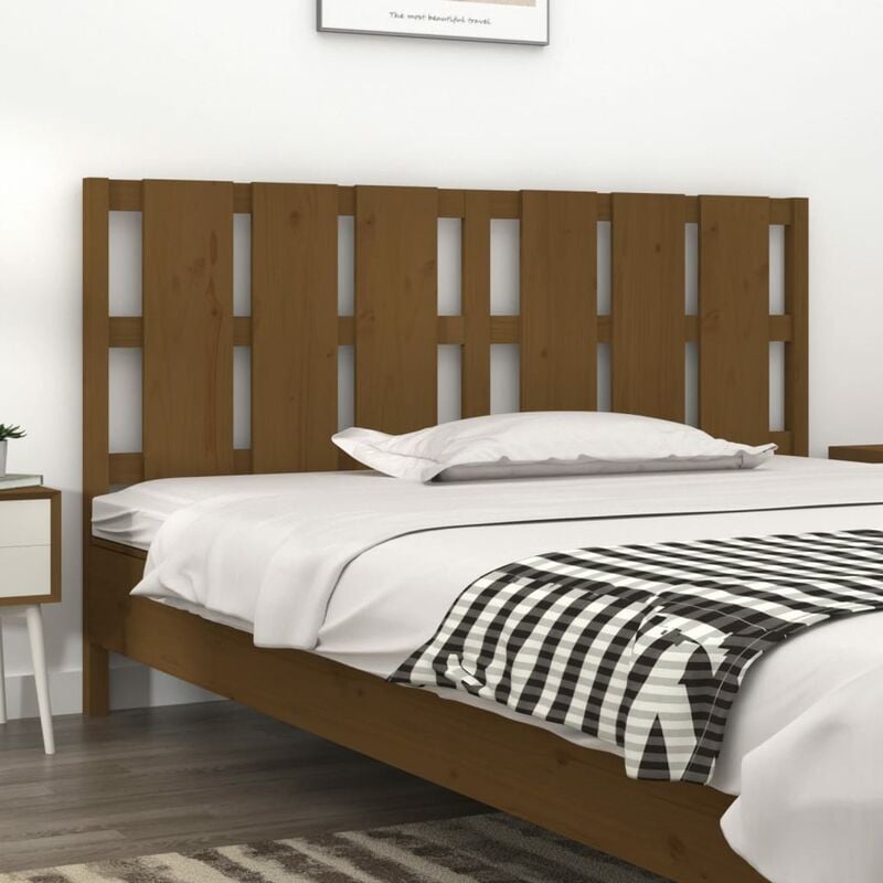 Testiera per Letto, Schienale del letto Miele 185, 5x4x100 cm Legno Massello di Pino vidaXL