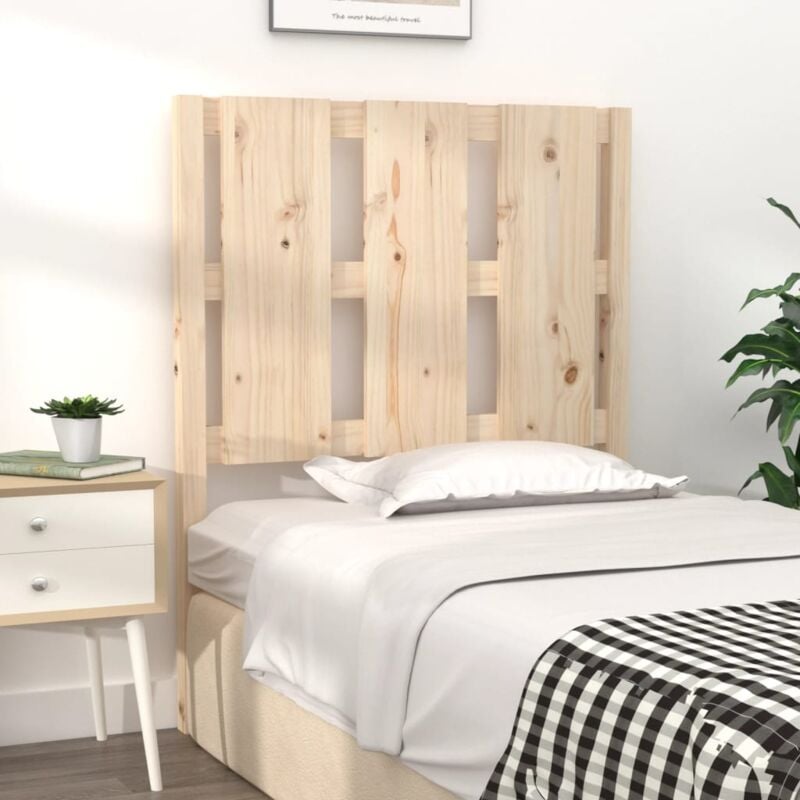 Testiera per Letto, Schienale del letto 80, 5x4x100 cm in Legno Massello di Pino vidaXL