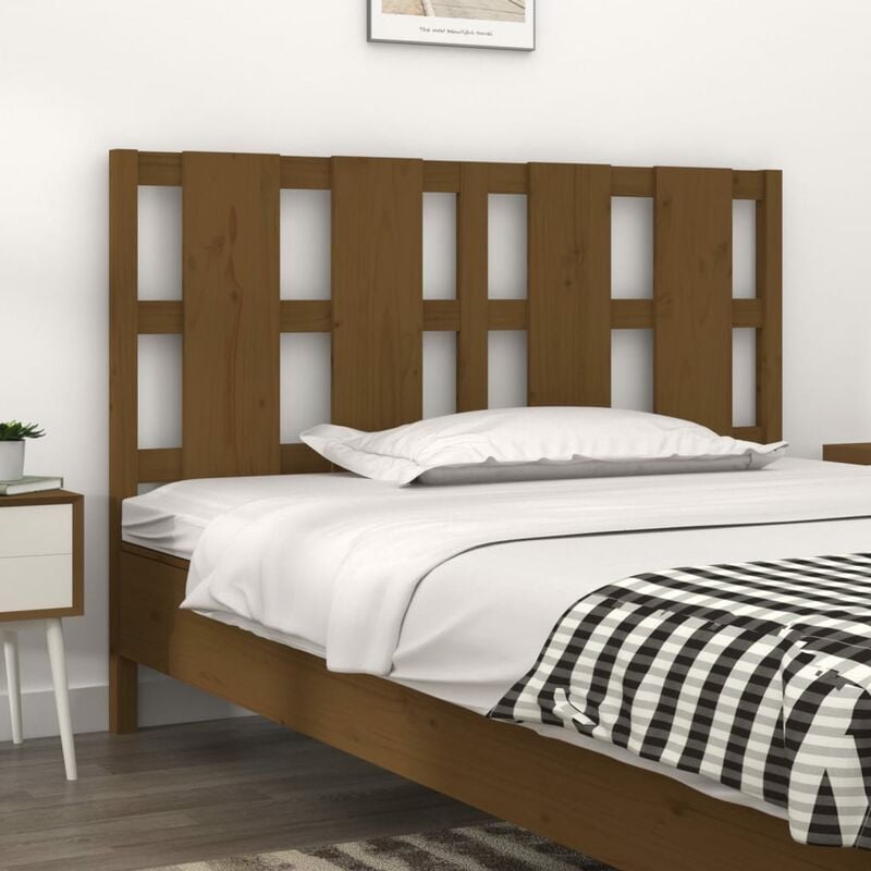 Testiera Letto, Schienale del letto Miele 145, 5x4x100 cm in Legno Massello di Pino vidaXL