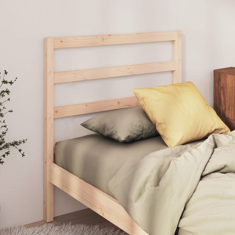 Maison du'Monde - Testiera per Letto 96x4x100 cm in Legno - Bruin